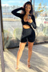 Cut Him Off Cutout Long Sleeve Romper Rompers + Jumpsuits EDGE Small Black